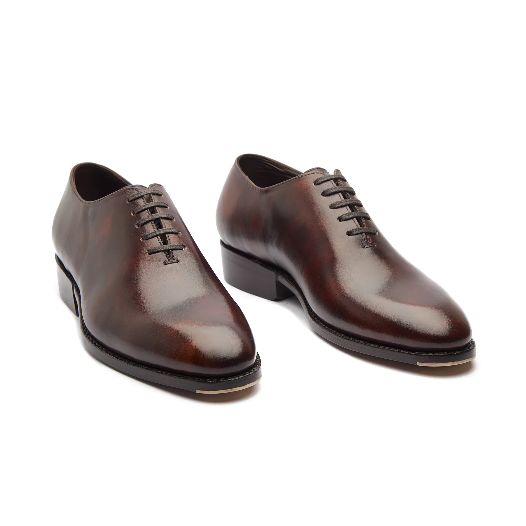 Constance-X, True Seamless Whole-Cut, Hand Welted - Chestnut Museum Calf - Image 5
