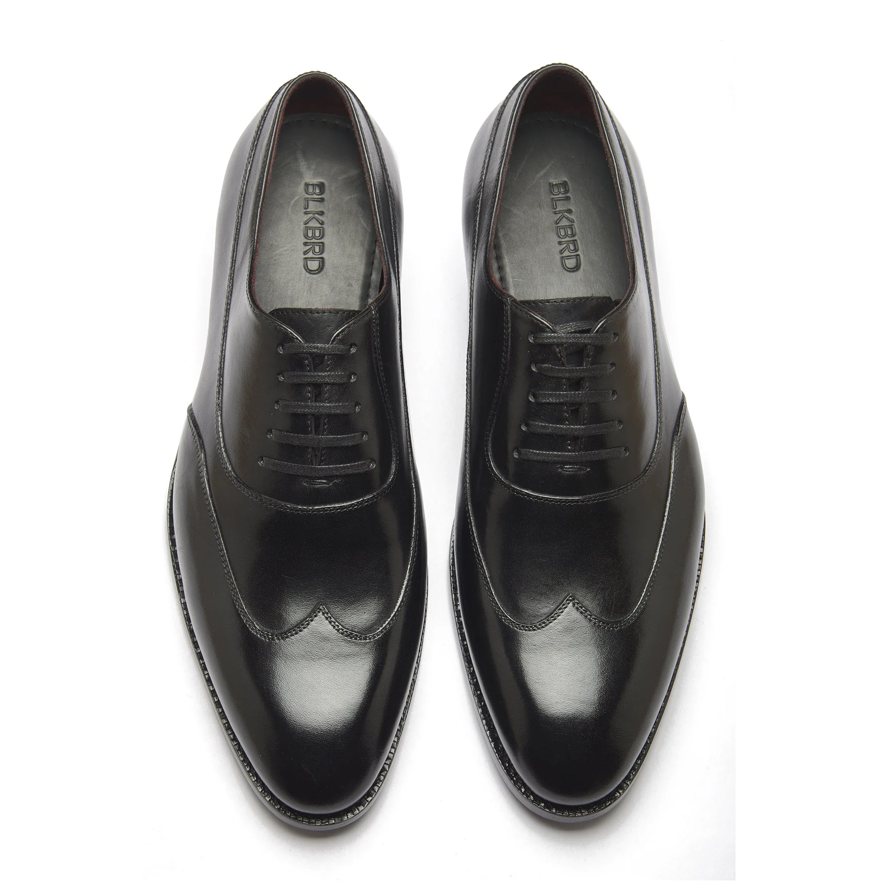 Jürgen, Austerity Wingtip Spiral Oxford - Black Calf | Hand Welted Spiral Collection - Image 3