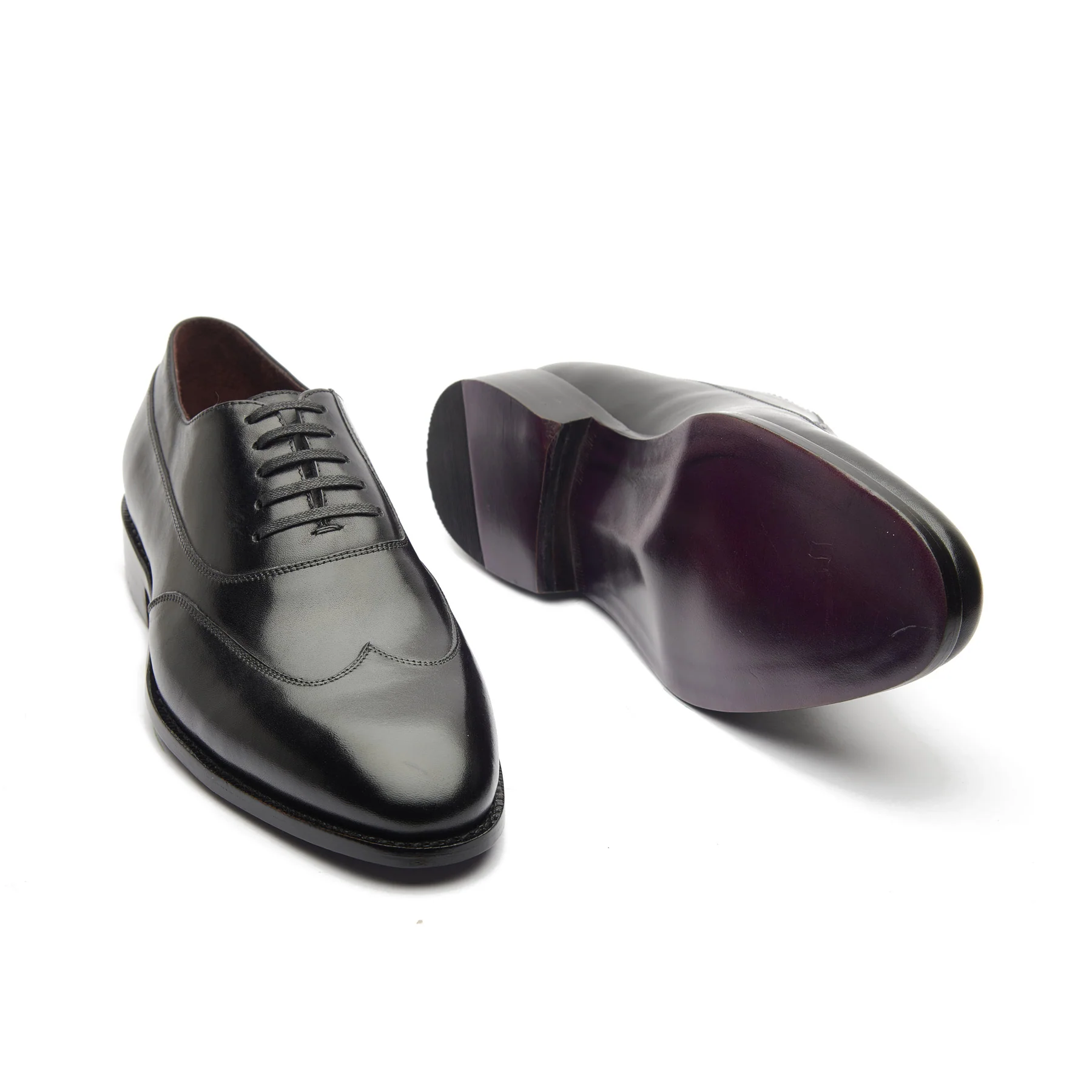 Jürgen, Austerity Wingtip Spiral Oxford - Black Calf | Hand Welted Spiral Collection - Image 4