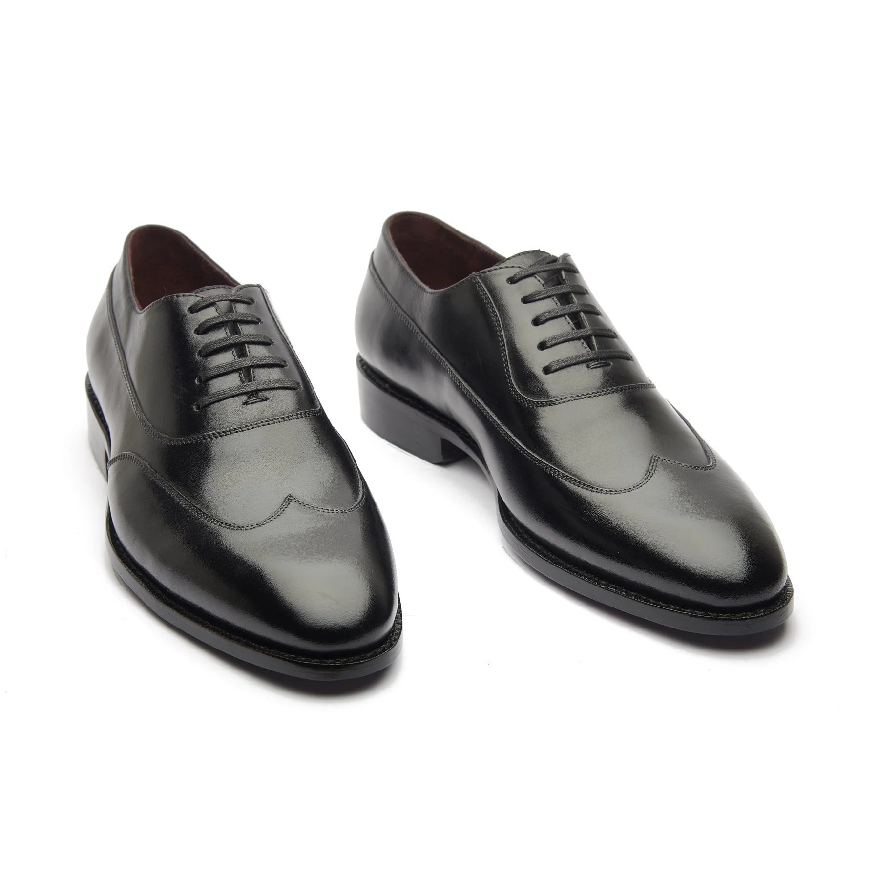 Jürgen, Austerity Wingtip Spiral Oxford - Black Calf | Hand Welted Spiral Collection - Image 5