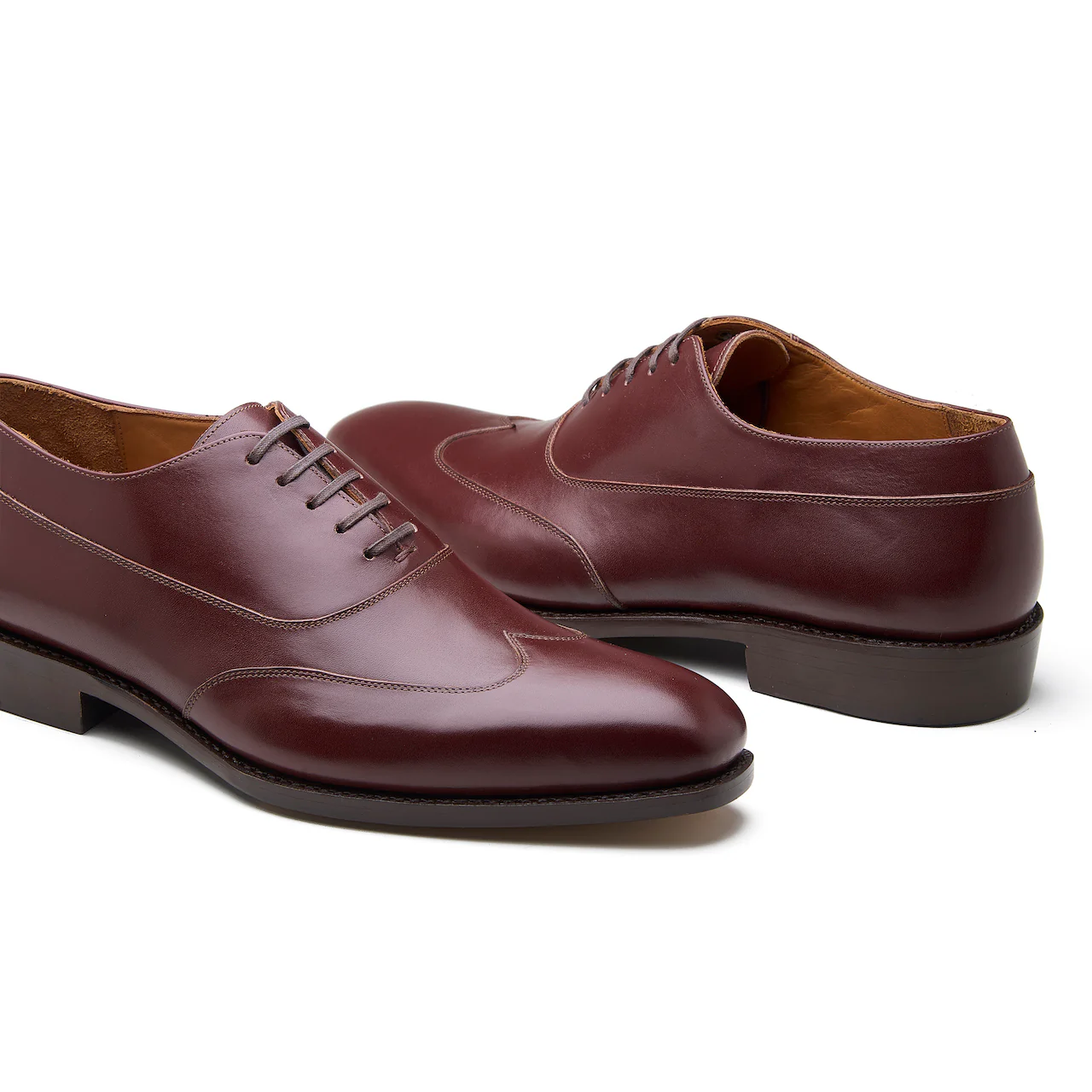 Jürgen-Z, Spiral Austerity Wingtip Oxford - Rosewood Brown Aniline Calf | Hand Welted Spiral Collection - Image 3