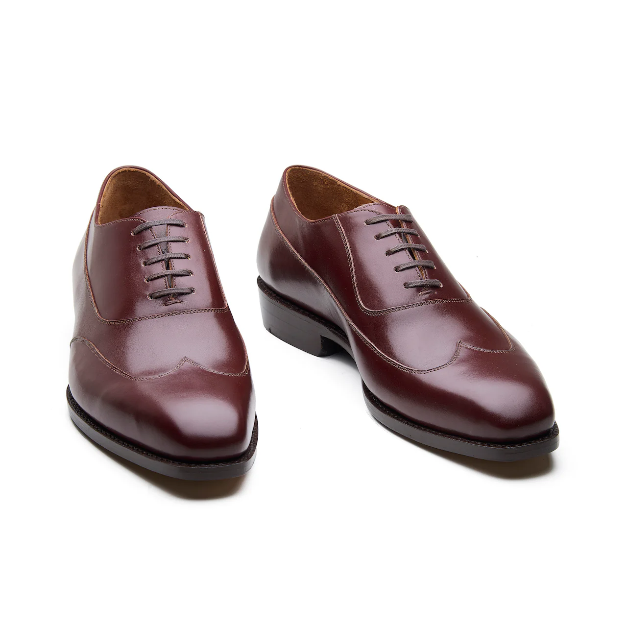 Jürgen-Z, Spiral Austerity Wingtip Oxford - Rosewood Brown Aniline Calf | Hand Welted Spiral Collection - Image 4