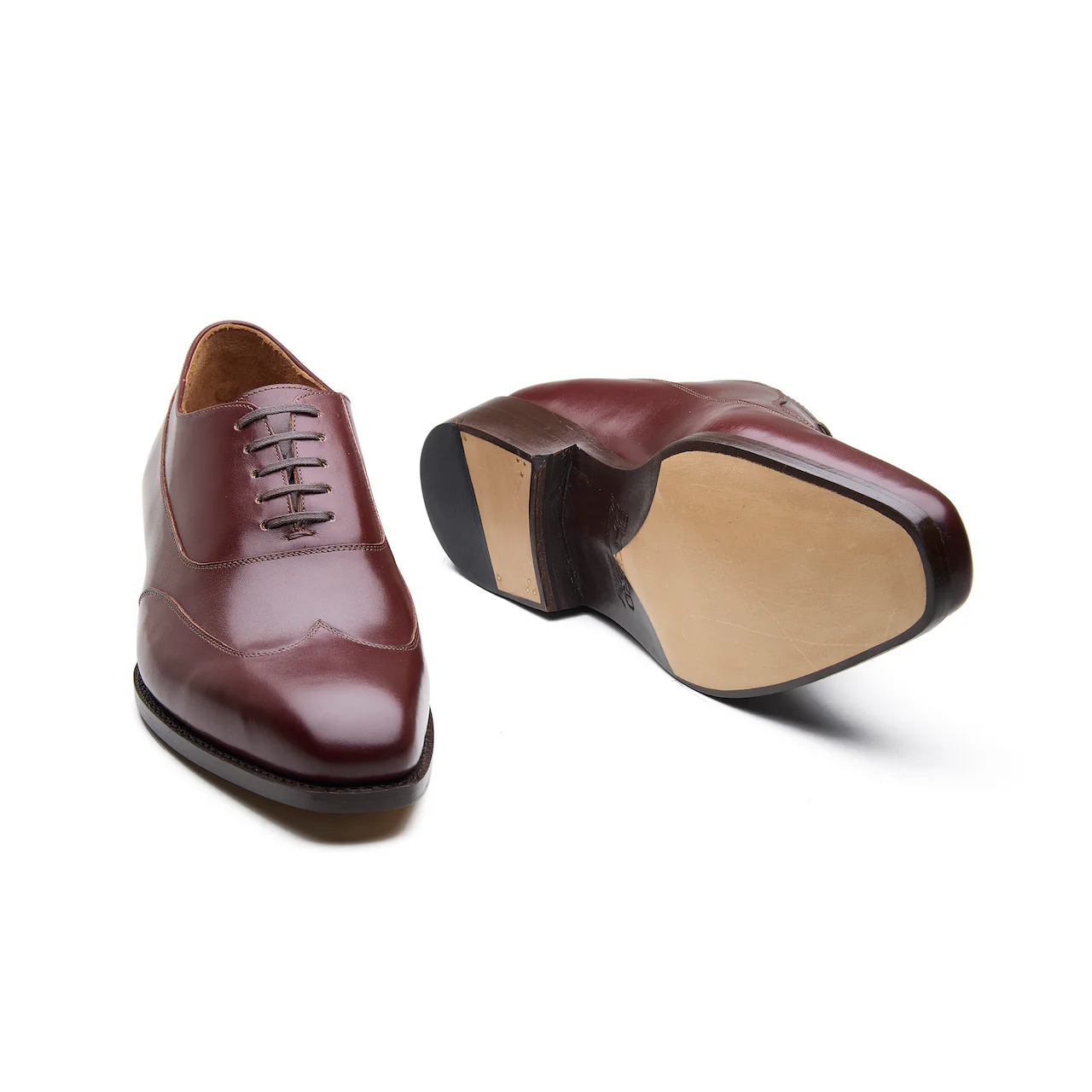 Jürgen-Z, Spiral Austerity Wingtip Oxford - Rosewood Brown Aniline Calf | Hand Welted Spiral Collection - Image 5