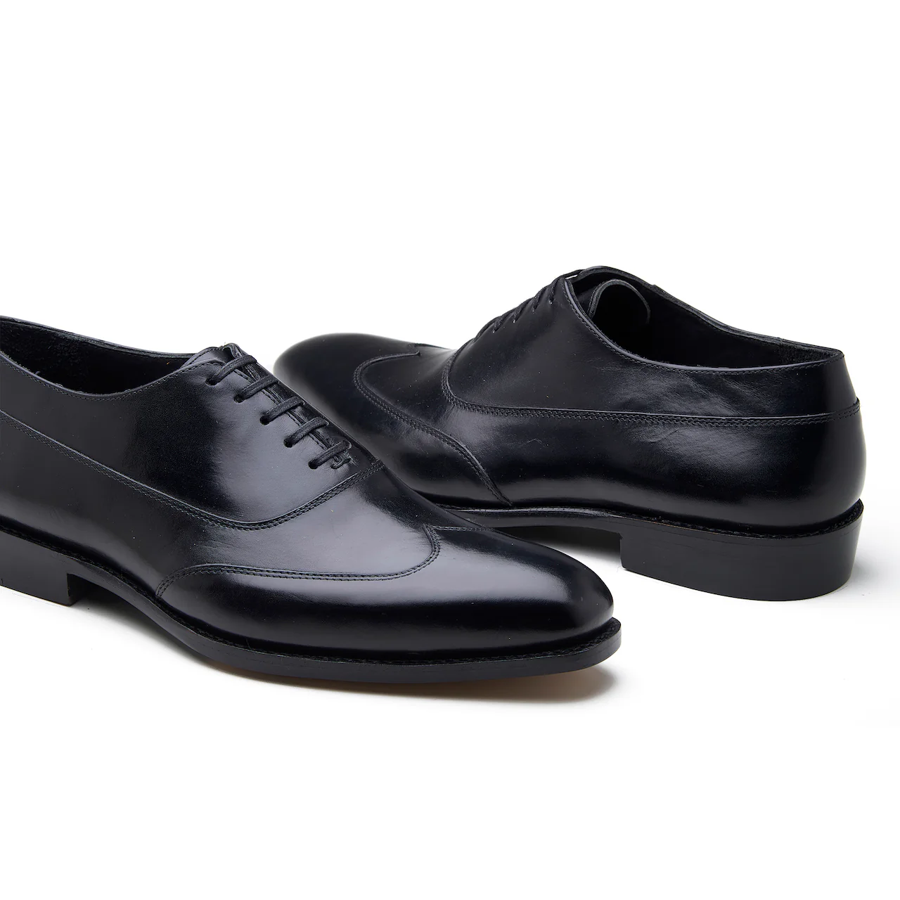 Jürgen-Z, Spiral Austerity Wingtip Oxford - Black Calf | Hand Welted Spiral Collection - Image 3