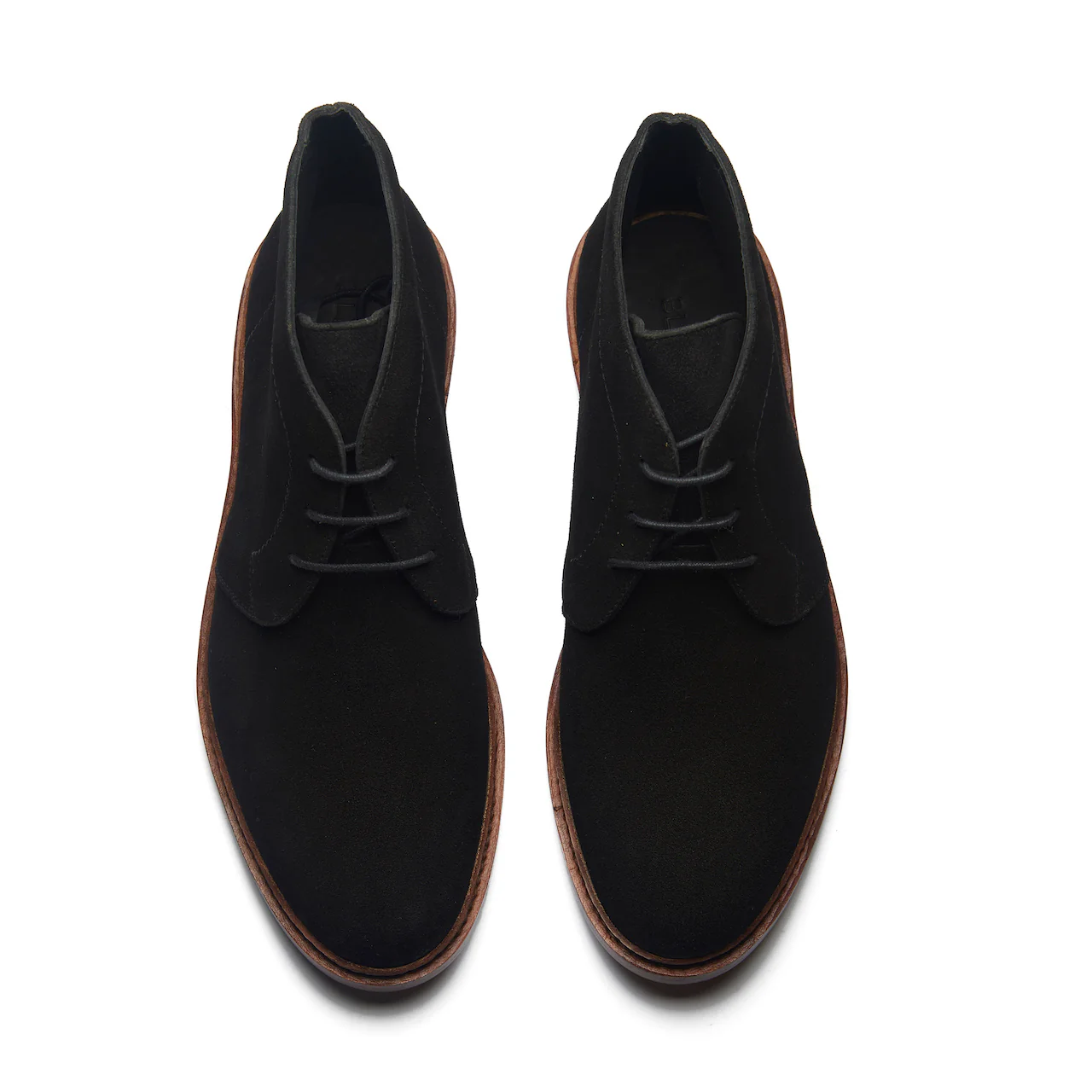 Lucas, Unlined Chukka Boot - Ox Reverse Black | Hand Welted Smart Casuals - Image 3