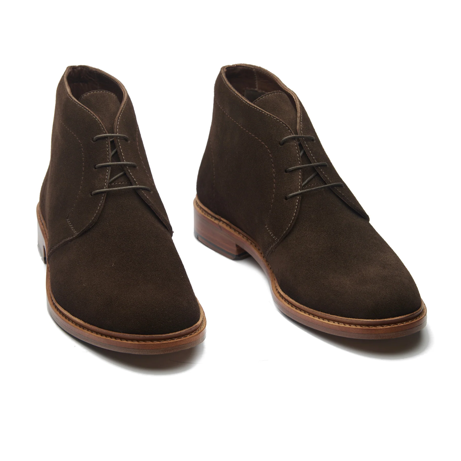 Lucas, Unlined Chukka Boot - Ox Reverse Brown | Hand Welted Summer Classics - Image 4