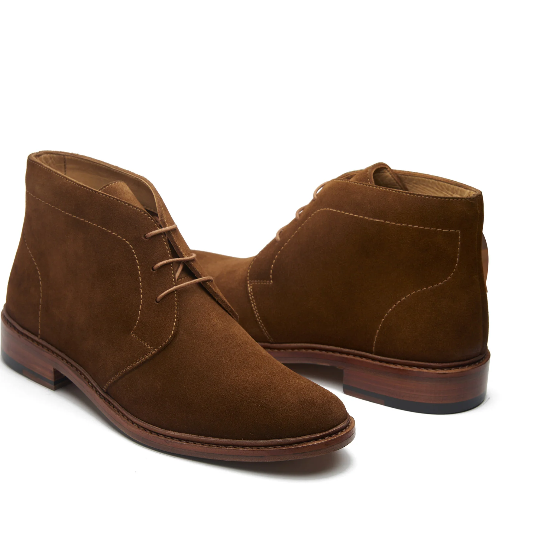Lucas, Unlined Chukka Boot - Ox Reverse Snuff | Summer Classics - Image 3