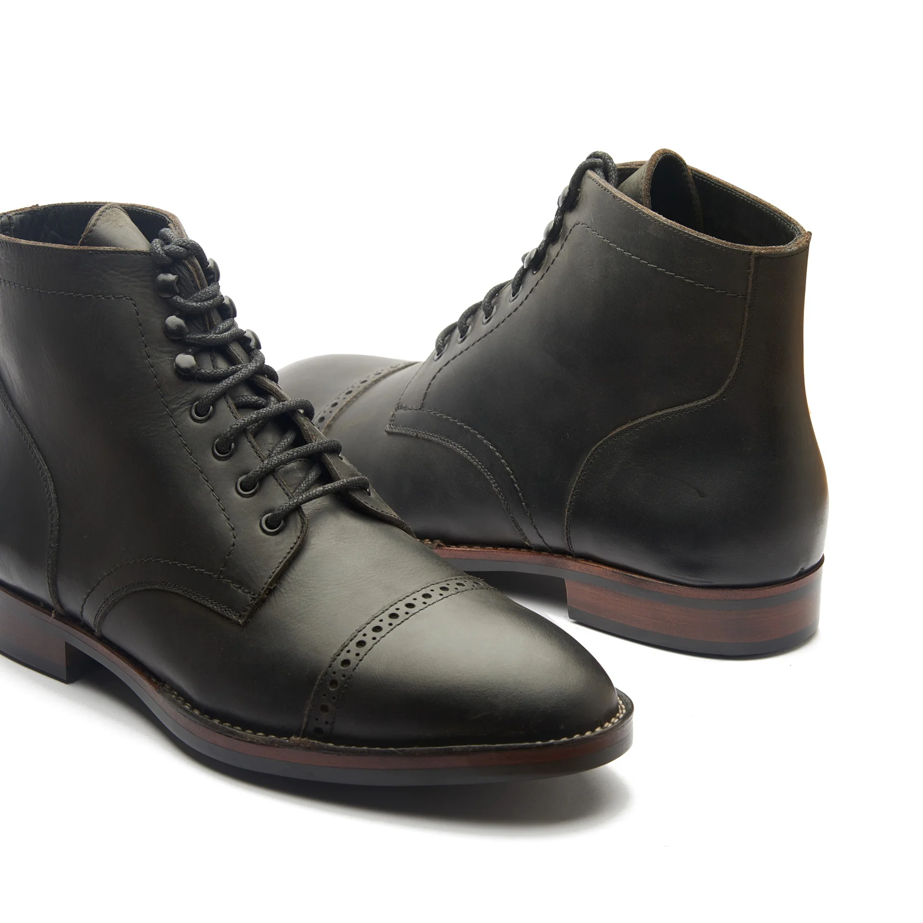 Luchador, Service Boot - Black Waxy Pullup | Stitchdown Construction - Image 3