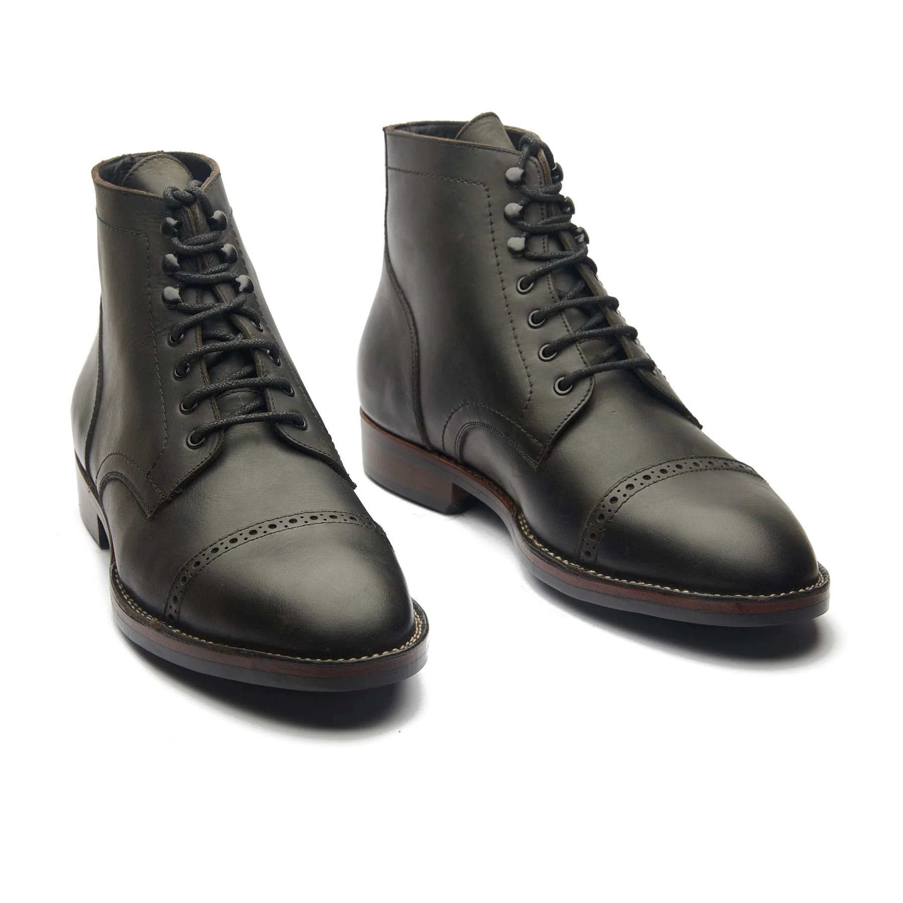 Luchador, Service Boot - Black Waxy Pullup | Stitchdown Construction - Image 4