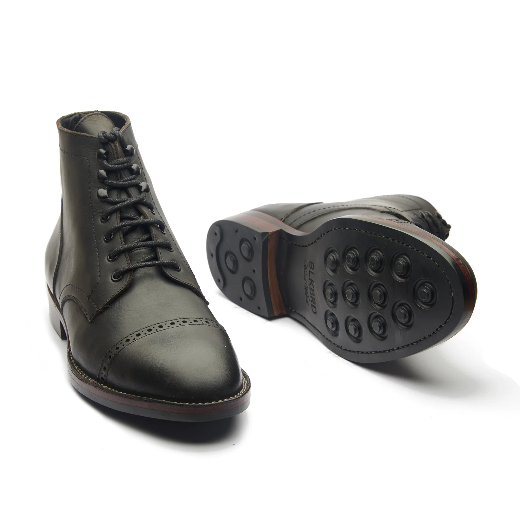 Luchador, Service Boot - Black Waxy Pullup | Stitchdown Construction - Image 5