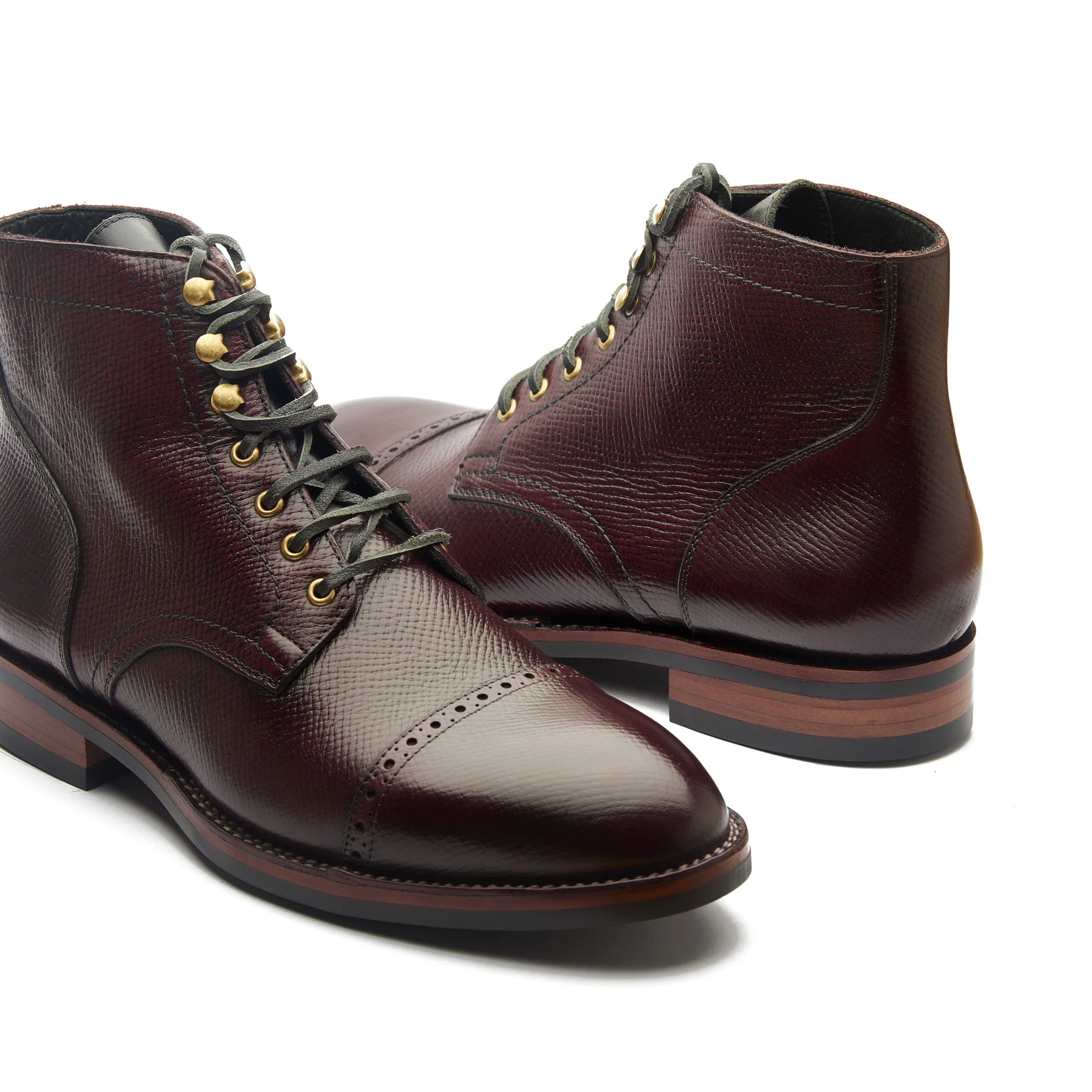 Luchador, Service Boot - Hatchgrain Burgundy | Service Boots - Image 3