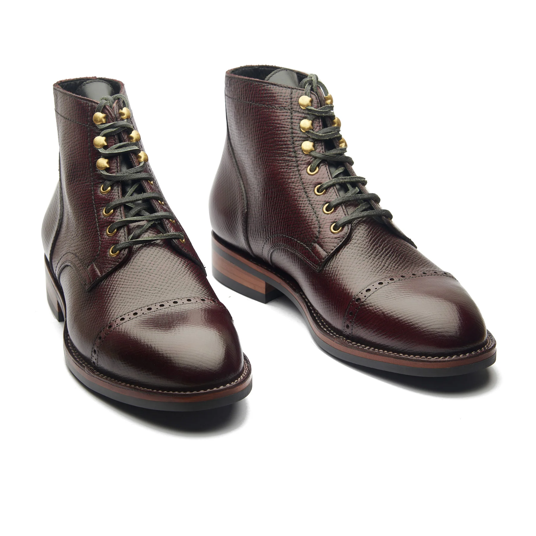 Luchador, Service Boot - Hatchgrain Burgundy | Service Boots - Image 4