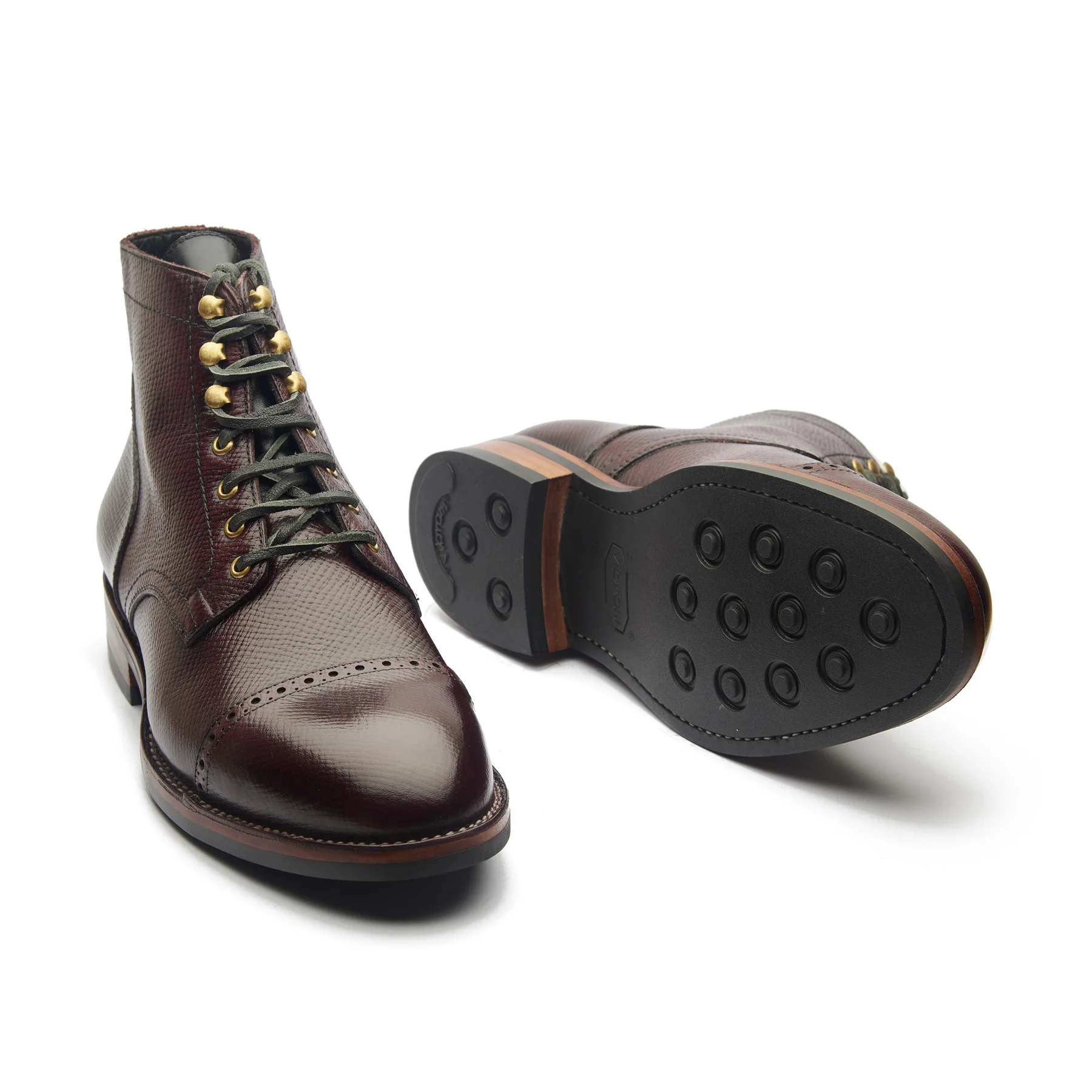 Luchador, Service Boot - Hatchgrain Burgundy | Service Boots - Image 5