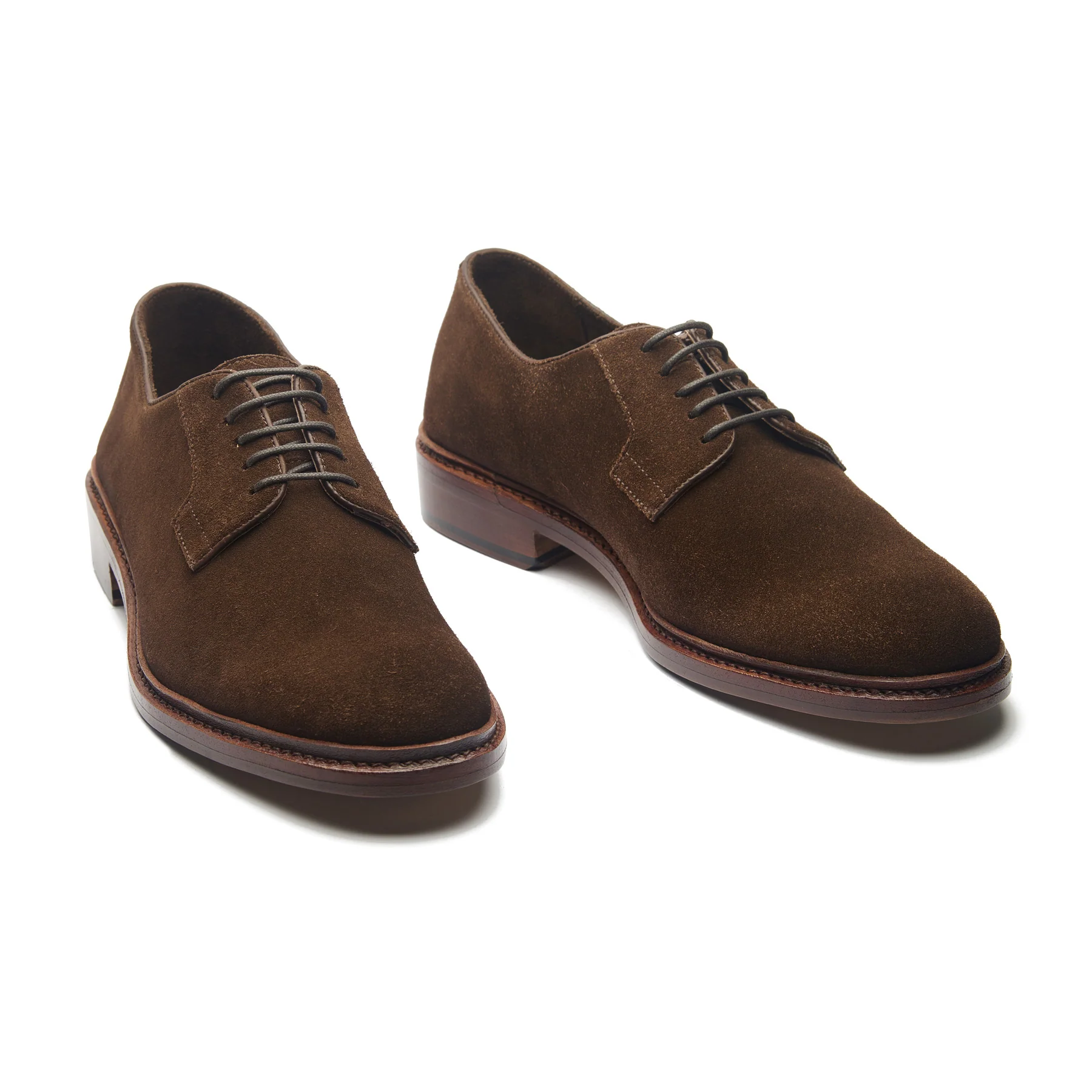 Luke, Unlined Blucher - Brown Repello Suede | Summer Classics - Image 5