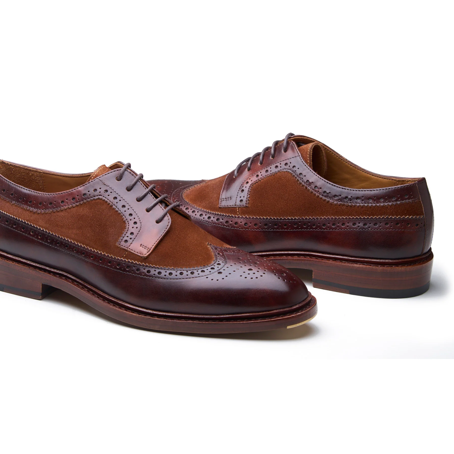Raife, Longwing Blucher - Chestnut Museum and Calf Suede | Contemporary Classics - Image 5
