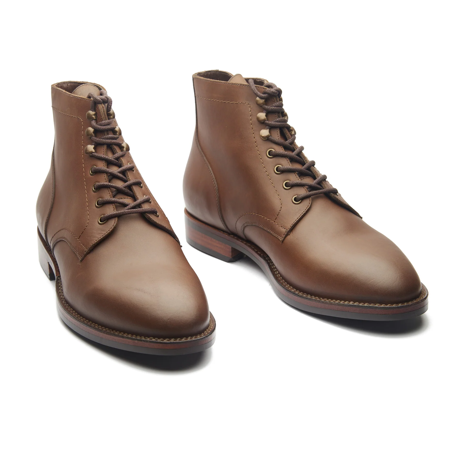 Rudiger, Service Boot - Cognac Pullup | Stitchdown Construction - Image 4